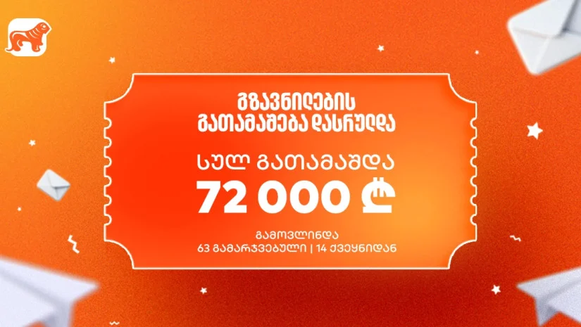 საქართველოს ბანკის გზავნილების გათამაშების გამარჯვებულები გამოვლინდნენ