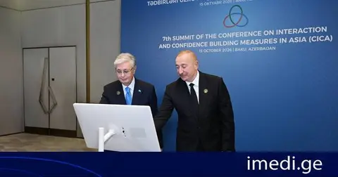 ალიევმა და თოყაევმა ტრანსკასპიური ოპტიკურ-ბოჭკოვანი მაგისტრალი გახსნეს, რომელმაც აზია და ევროპა საქართველოს გავლით უნდა დააკავშიროს