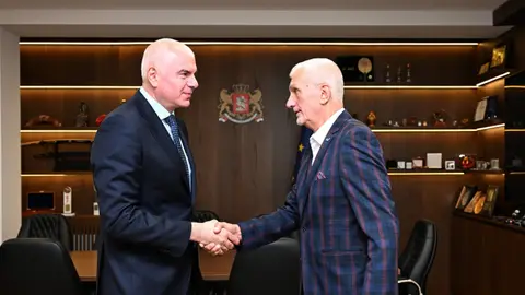 სპორტის მინისტრი ევროპის ჩრდილოეთის საკალათბურთო ლიგის პრეზიდენტს შეხვდა