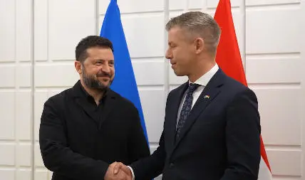 ვოლოდიმირ ზელენსკი - პიტერ მადიართან შეხვედრაზე რუსეთის ომის დასრულებისკენ მიმართული ძალისხმევა განვიხილეთ