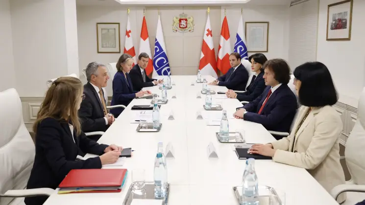 ირაკლი კობახიძე: ეუთო-ს მოქმედ თავმჯდომარესთან შეხვედრაზე განვიხილეთ საქართველოსა და ეუთო-ს შორის თანამშრომლობის საკითხები, განსაკუთრებული ყურადღება გავამახვილეთ დიალოგის გაღრმავებასა და რეგიონული სტაბილურობის ხელშეწყობაზე