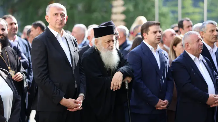 აჭარის მთავრობის თავმჯდომარე ზურაბ პატარაძე, რეგიონის უმაღლესი საბჭოს თავმჯდომარესთან ცოტნე ანანიძესთან ერთად სახალხო დღესასწაულს "შუახევობას" დაესწრო