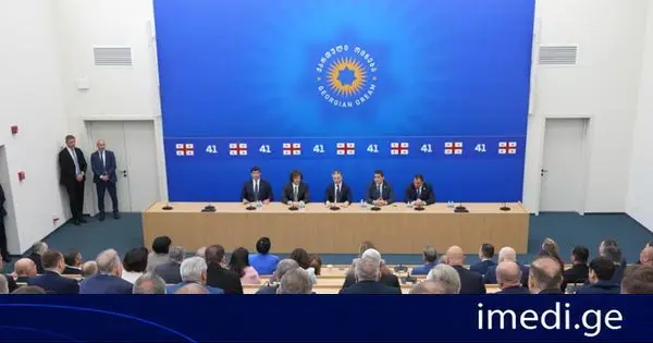 „ქართული ოცნების“ გორგასლის ოფისში პარტიის პოლიტიკური საბჭოსა და საპარლამენტო უმრავლესობის სხდომა გაიმართა