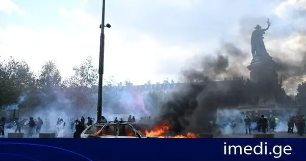 საფრანგეთში საპროტესტო აქციების 400-მდე მონაწილე დააკავეს