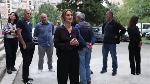 რუსთავში, ლესელიძის 52 ნომერში ინფრასტრუქტურული პროექტი დასრულდა