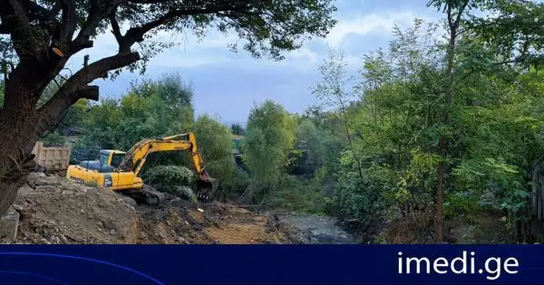 კრწანისის რაიონში, ლომინაძის ხევში სანიაღვრე კოლექტორი ეწყობა