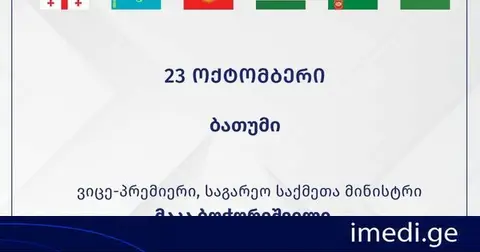 საქართველოს ვიცე-პრემიერი, საგარეო საქმეთა მინისტრი მაკა ბოჭორიშვილი ცენტრალური აზიის ქვეყნების საგარეო საქმეთა მინისტრების შეხვედრას უმასპინძლებს