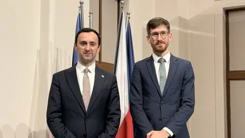 საქართველოს საპარლამენტო დელეგაციამ ჩეხეთის მთავრობის ევროპულ საქმეთა სექციის წარმომადგენლებთან შეხვედრა გამართა
