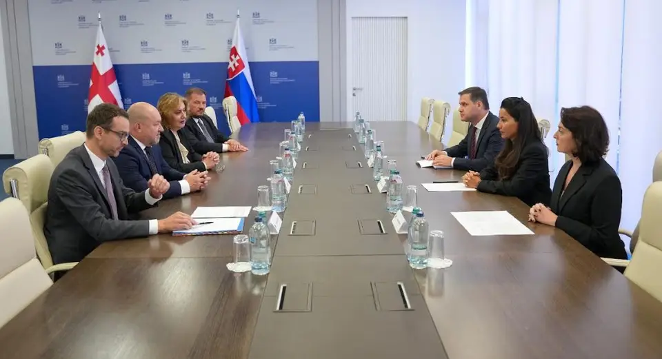 მარიამ ქვრივიშვილი სლოვაკეთის რესპუბლიკის ტურიზმისა და სპორტის მინისტრს, რუდოლფ ჰულიაკს შეხვდა