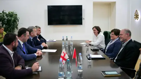 დავით სონღულაშვილი შვეიცარიის განვითარებისა და თანამშრომლობის სააგენტოს (SDC) პროექტის ხელმძღვანელს, როჯერ ოკლის შეხვდა