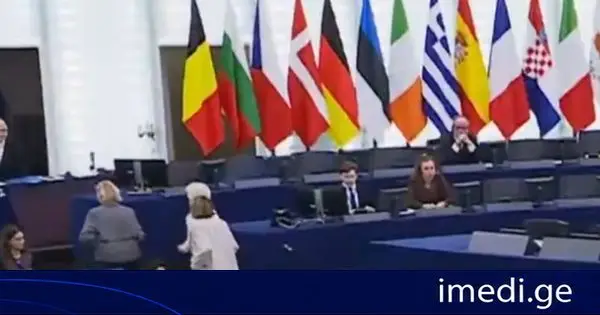 სლოვაკი ევროპარლამენტარის მკაცრი კრიტიკის შემდეგ, ურსულა ფონ დერ ლაიენმა ევროპარლამენტის სხდომათა დარბაზი დატოვა