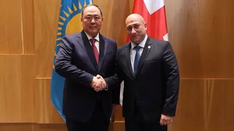 ალექსანდრე ხვთისიაშვილმა საქართველოში ვიზიტით მყოფ ყაზახეთის რესპუბლიკის საგარეო საქმეთა მინისტრის მოადგილესთან შეხვედრა გამართა