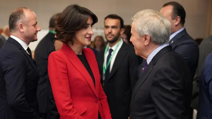 მაკა ბოჭორიშვილი "დელფოსის ეკონომიკური ფორუმის" დამფუძნებელსა და პრეზიდენტს სიმეონ ცომოკოსს შეხვდა