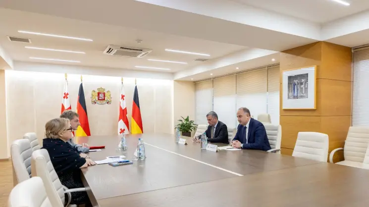 საქართველოს თავდაცვის მინისტრი გერმანიის ელჩს შეხვდა