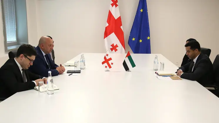 ალექსანდრე ხვთისიაშვილი საქართველოში არაბთა გაერთიანებული საამიროების საგანგებო და სრულუფლებიან ელჩს შეხვდა