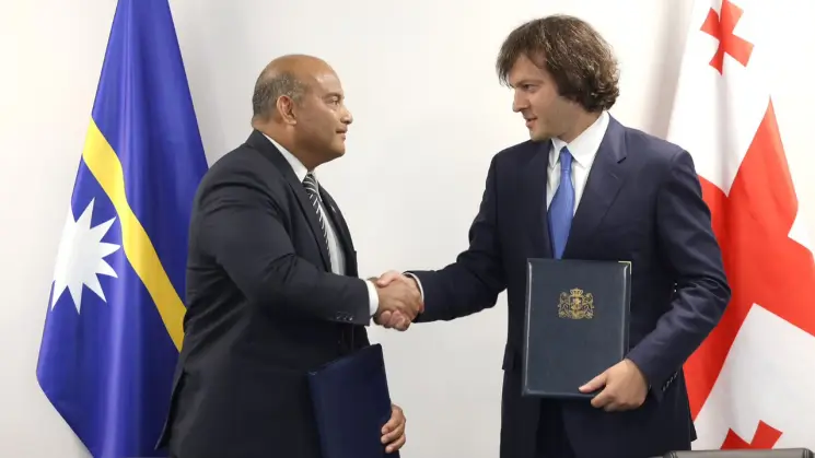 საქართველოსა და ნაურუს შორის დიპლომატიური ურთიერთობების დამყარების შესახებ შეთანხმება გაფორმდა
