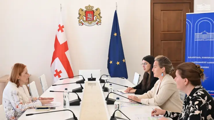 მარიამ ლაშხი სკოლის ექიმთა ასოციაციის პრეზიდენტს შეხვდა