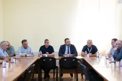 ცესკოს ხელმძღვანელი პირები ახმეტის საოლქო საარჩევნო კომისიას შეხვდნენ
