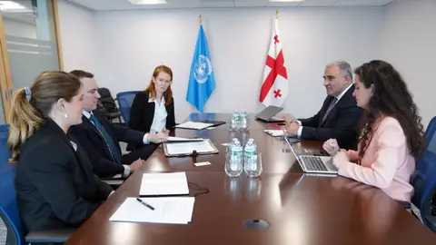 მიხეილ სარჯველაძე ბიოუსაფრთხოების მიმართულებით მომუშავე კომპანია Perimeter-ის წარმომადგენლებს შეხვდა