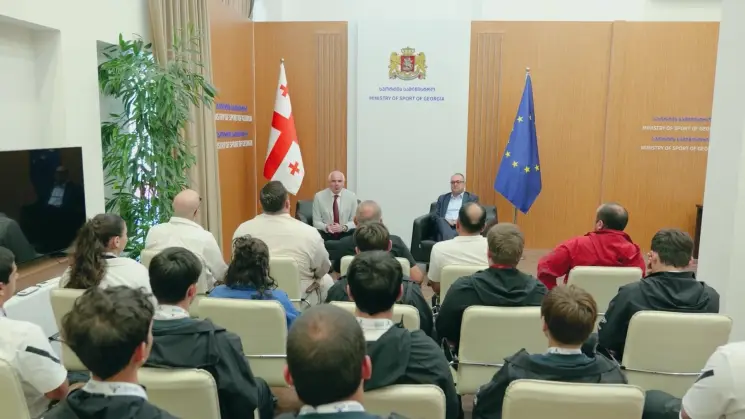 სპორტის მინისტრი საქართველოს ჭაბუკ ძალოსანთა ნაკრების წევრებს შეხვდა და ევროპის ჩემპიონატზე მიღწეული წარმატება მიულოცა