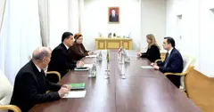 ისაუბრეს თანამშრომლობის მნიშვნელობაზე - იოსელიანი აშხაბადში თურქმენეთის ომბუდსმენს შეხვდა