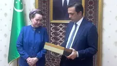 იოსელიანი თურქმენეთში ადგილობრივ სახალხო დამცველს შეხვდა