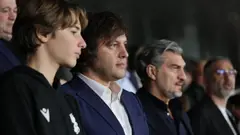 ირაკლი კობახიძე, მიხეილ ყაველაშვილთან ერთად, საქართველოსა და უკრაინის ეროვნული ნაკრებების მატჩს დაესწრო
