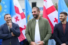 "ქართული ოცნების“ ახალგაზრდული ორგანიზაციის თავმჯდომარე ვარლამ ლიპარტელიანი, პარლამენტის წევრი გენო