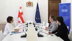 მარიამ ლაშხი საქართველოში გაერო-ს ბავშვთა ფონდის წარმომადგენელს შეხვდა