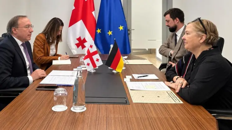 გიორგი ზურაბაშვილმა გერმანიის ახლადდანიშნულ ელჩთან გაცნობითი შეხვედრა გამართა