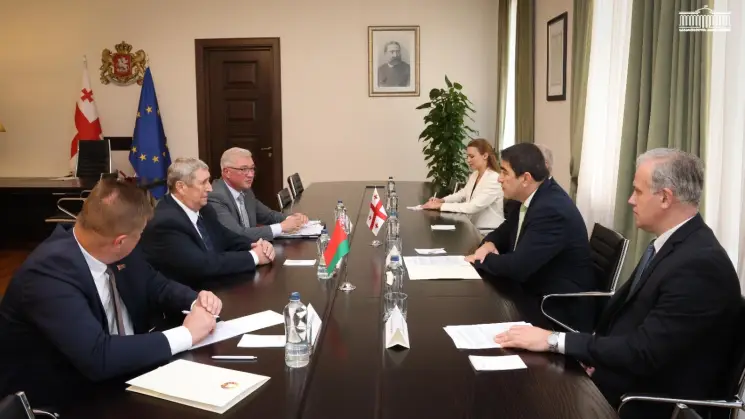 შალვა პაპუაშვილი ბელარუსის რესპუბლიკის საპარლამენტო დელეგაციას შეხვდა