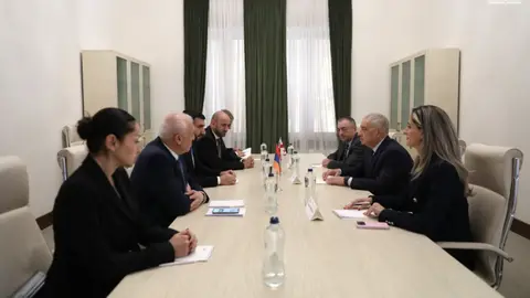 გიორგი ვოლსკი სომხეთის ეროვნული ასამბლეის ვიცე-სპიკერს, ვაჰან ალეკსანიანს შეხვდა