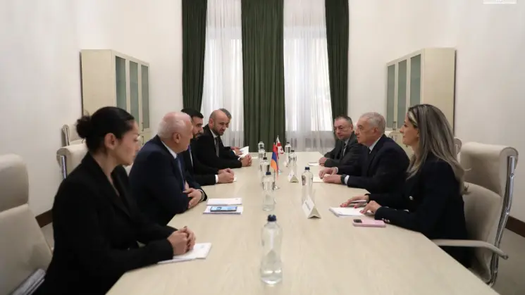 გიორგი ვოლსკი სომხეთის ეროვნული ასამბლეის ვიცე-სპიკერს, ვაჰან ალეკსანიანს შეხვდა