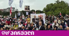რიყის პარკში "ნაციონალური მოძრაობის" აქცია მიმდინარეობს
