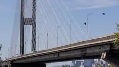 რუსეთის ჯარებმა 24 საათში მესამედ დაარტყეს კიევის სამხრეთის ხიდს