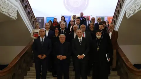 პარლამენტის წევრები წიგნის - "აია-სოფია, ღვთაებრივი სიბრძნის ტაძრები მსოფლიოში" პრეზენტაციას დაესწრნენ