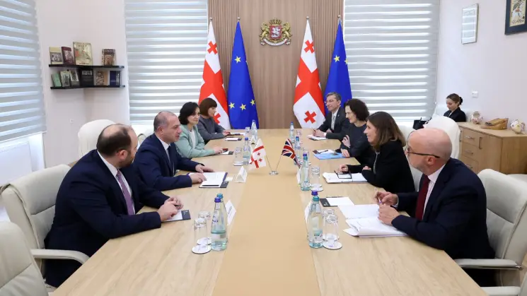 გივი მიქანაძემ დიდი ბრიტანეთის საელჩოსა და ბრიტანეთის საბჭოს წარმომადგენლებს უმასპინძლა