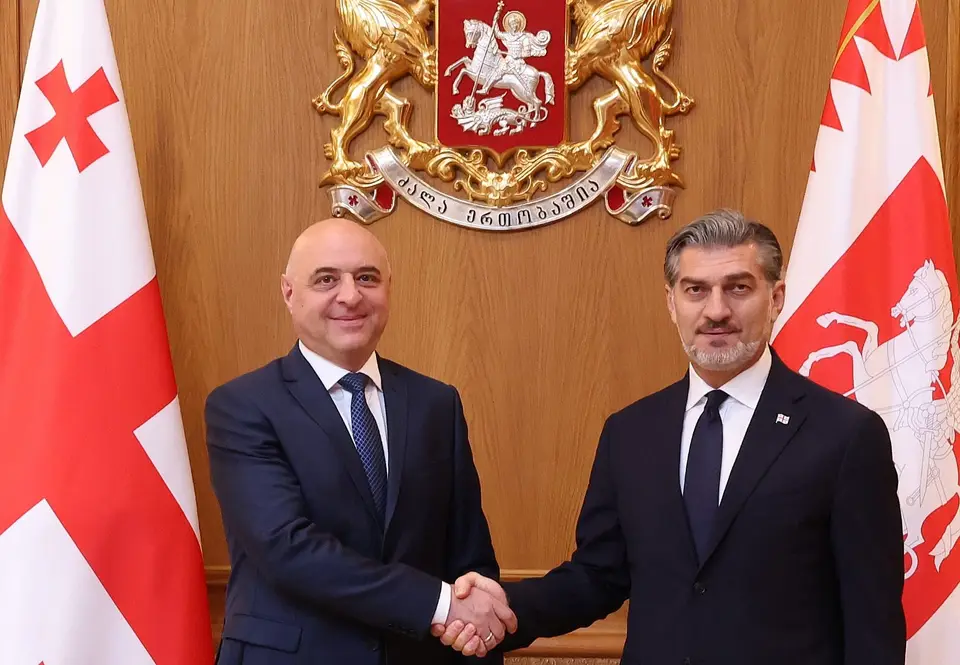 მიხეილ ყაველაშვილი აზერბაიჯანში საქართველოს ახლად დანიშნულ საგანგებო და სრულუფლებიან ელჩს, გიორგი ზაქარაშვილს შეხვდა
