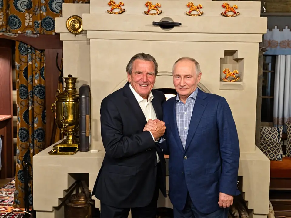 ვლადიმერ პუტინმა დაბადების დღე გერჰარდ შრიოდერთან ერთად აღნიშნა