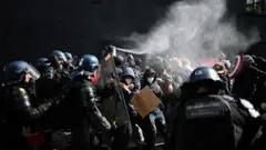 საფრანგეთის იუსტიციის სამინისტროს ცნობით, საპროტესტო აქციებზე 7000-მდე მომიტინგე დააკავეს, რომელთა 86% არასრულწლოვანია
