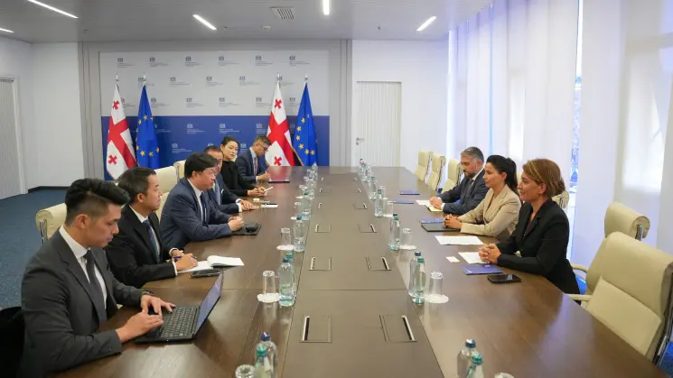 მარიამ ქვრივიშვილი აეროპორტების მართვისა და ინვესტიციების სფეროში მსოფლიოში ერთ-ერთი წამყვანი კომპანიის Changi Airports International-ის აღმასრულებელ დირექტორს, იუჯინ განს შეხვდა