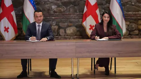 ჩვენ ძალიან დიდი ინტერესი გვაქვს, მონაწილეობა მივიღოთ ანაკლიის პორტის განვითარებაში - უზბეკეთის ინვესტიციების, ინდუსტრიისა და ვაჭრობის მინისტრი