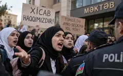 აზერბაიჯანის სკოლებში ჰიჯაბის შეზღუდვას აპროტესტებენ – დაკავებულია 37 ადამიანი