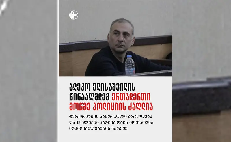 ელისაშვილის წინააღმდეგ ერთადერთი მოწმე პოლიციის ძაღლია – TI-ს დასკვნით, პროკურატურამ პოლიტიკოსს საქმე „შეუკერა“