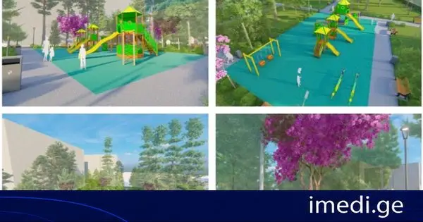 დიღმის მასივის მე-2 კვარტალში, N7 და N7ა კორპუსების მიმდებარედ ე.წ. სოფიას სკვერის რეაბილიტირდება