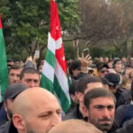 In the occupied Abkhazia, the so-called In parallel with the session of the parliament, at which the ratification of the Russia-Abkhazia investment agreement is planned, a protest action is taking place.