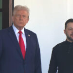 The White House began meeting Volodimir Zelensky and Donald Trump