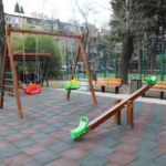 Didube district administration, along with the arrangement of leisure spaces, also actively replace and replace the damaged inventory in the existing spaces