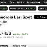 At Bloomberg at 11:00 pm one dollar is traded for 2.7423 GEL