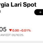 At Bloomberg at 11:00 a dollar is traded for 2.7405 GEL
